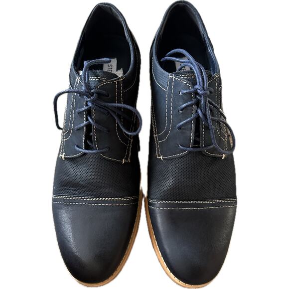 Steve Madden CHAYS Men’s Oxford Shoes – Navy Nubuck – Size 11 New - Picture 3 of 7